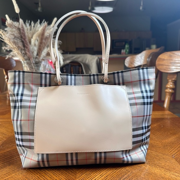 Burberry Handbags - 100% Authentic Burberry Mini Tote! Nova Check!Great Condition! Stunning piece!